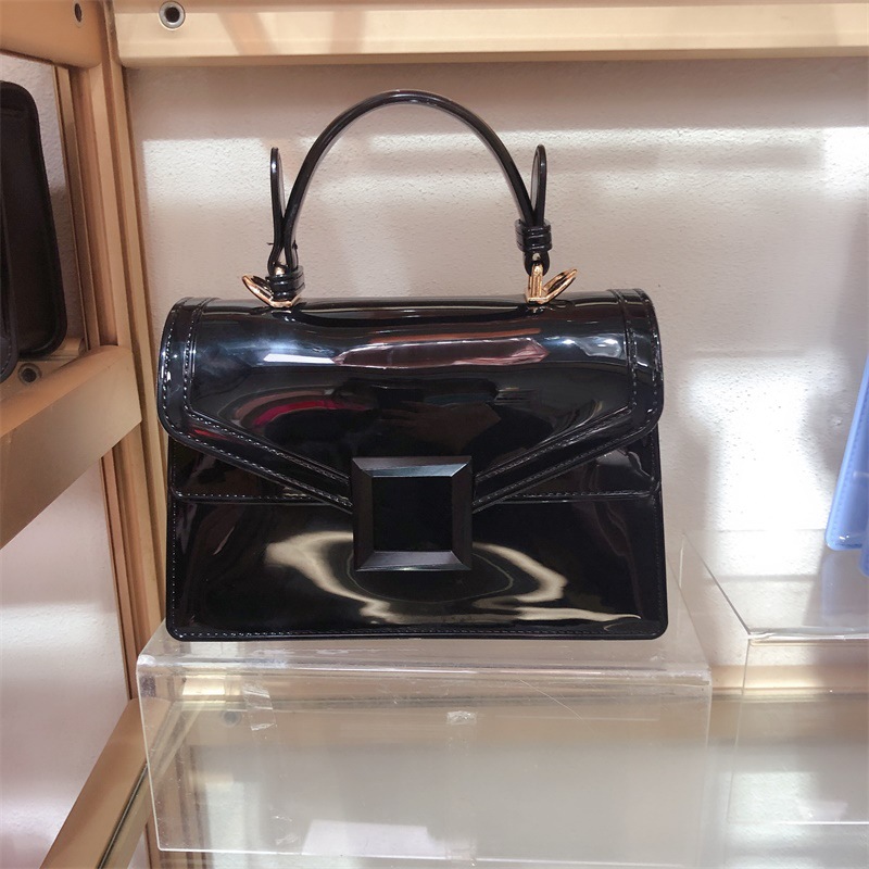Clearance jelly bag, transparent pvc women's bag, gradient color small square bag, handbag, single-shoulder crossbody women's bag in stock undefined