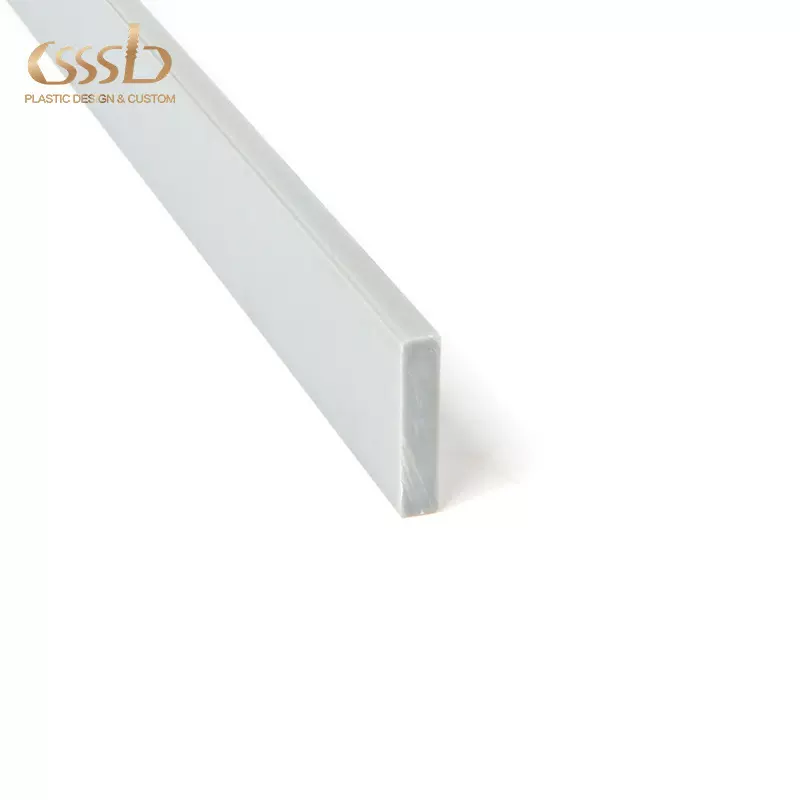 订做ABS机器封边条ABS滑板异型材 灰色塑料挤出型材定制加工