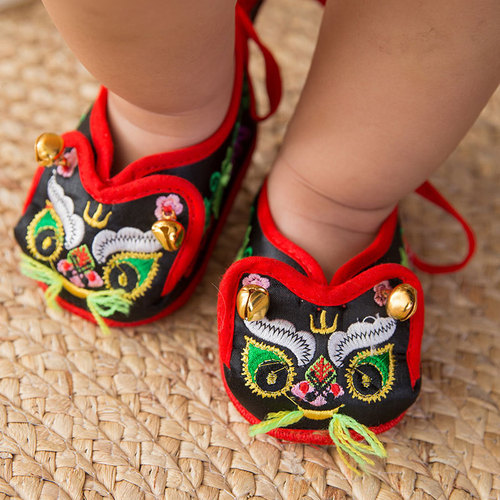 Tiger head shoes baby toddlers cloth shoes boy girls baby soft bottom shoes infants 100-day-old-year-old party catch week cat head shoes for baby