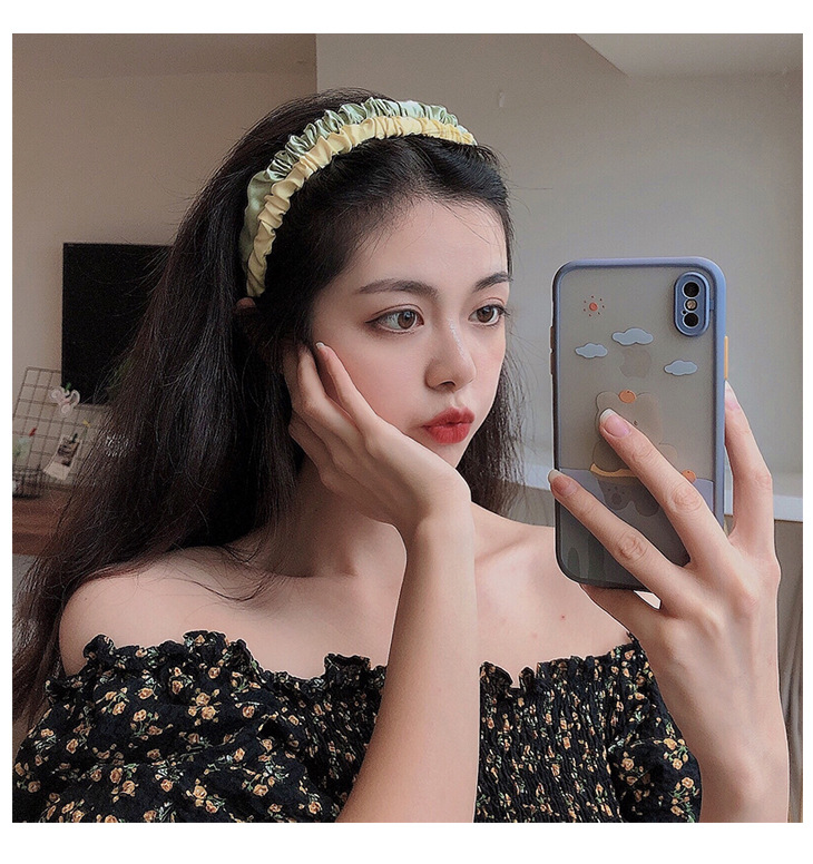 Korean New Chiffon Puff Korean Girls Cute Pressure Hair Band Headband For Women display picture 14