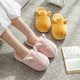 Popular fabric plush cotton slippers cute women's winter non-slip couple home warm home indoor men's confinement cotton shoes