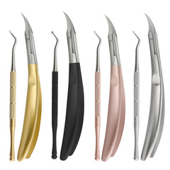 Stainless steel cuticle nippers, dead skin clippers, large size, foot and toe eagle beak nail clippers, nail care set