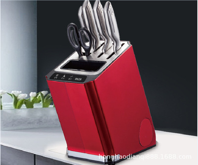 跨境110V-240V电压智能消毒刀架刀具 厨房磨刀筷筒烘干