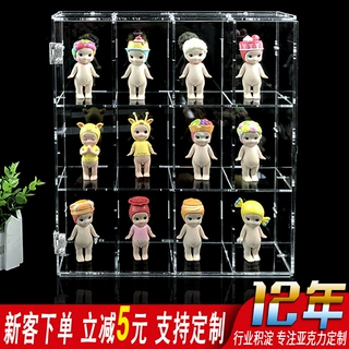 彩逸 盲盒收纳手办展示架 模型展示盒 茉莉泡泡玛特防尘收纳盒