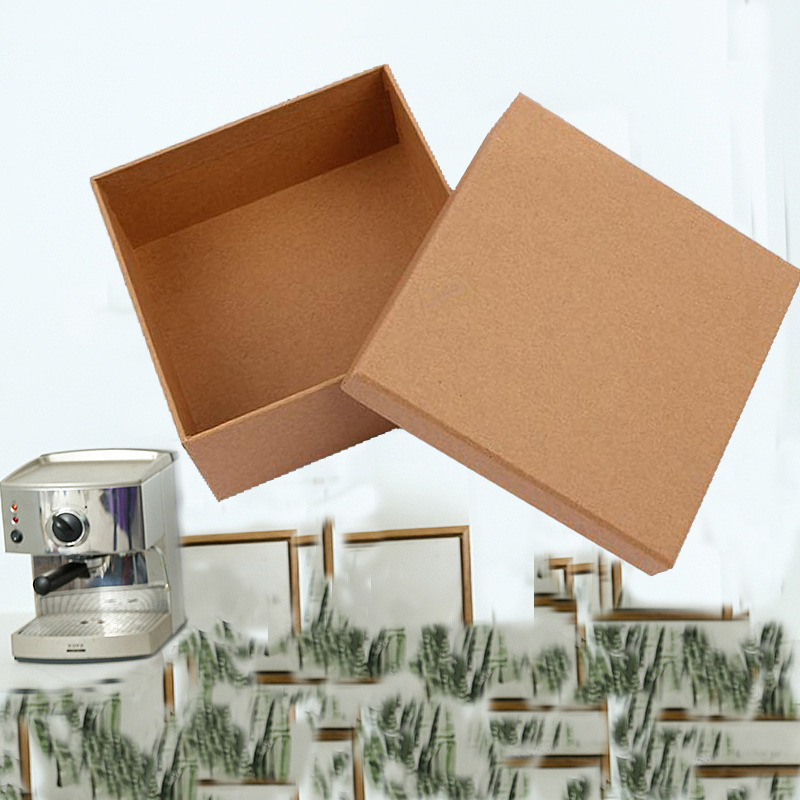 现货牛皮纸盒 黑色皮带包装盒 天地盖高档钱包盒正方形礼盒定制