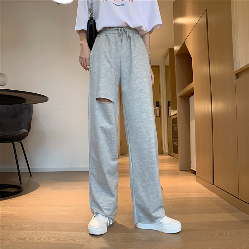 Damen Freizeithose Aus Baumwolle Mit Gummizug Für Den Sommer_voghion.com