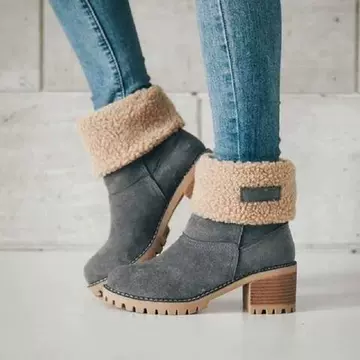 Snow Boots New Front Thick Bottom Large Size Cross Sandals Independent Station Sandals Women'S Shoes Lady shoes - ShopShipShake