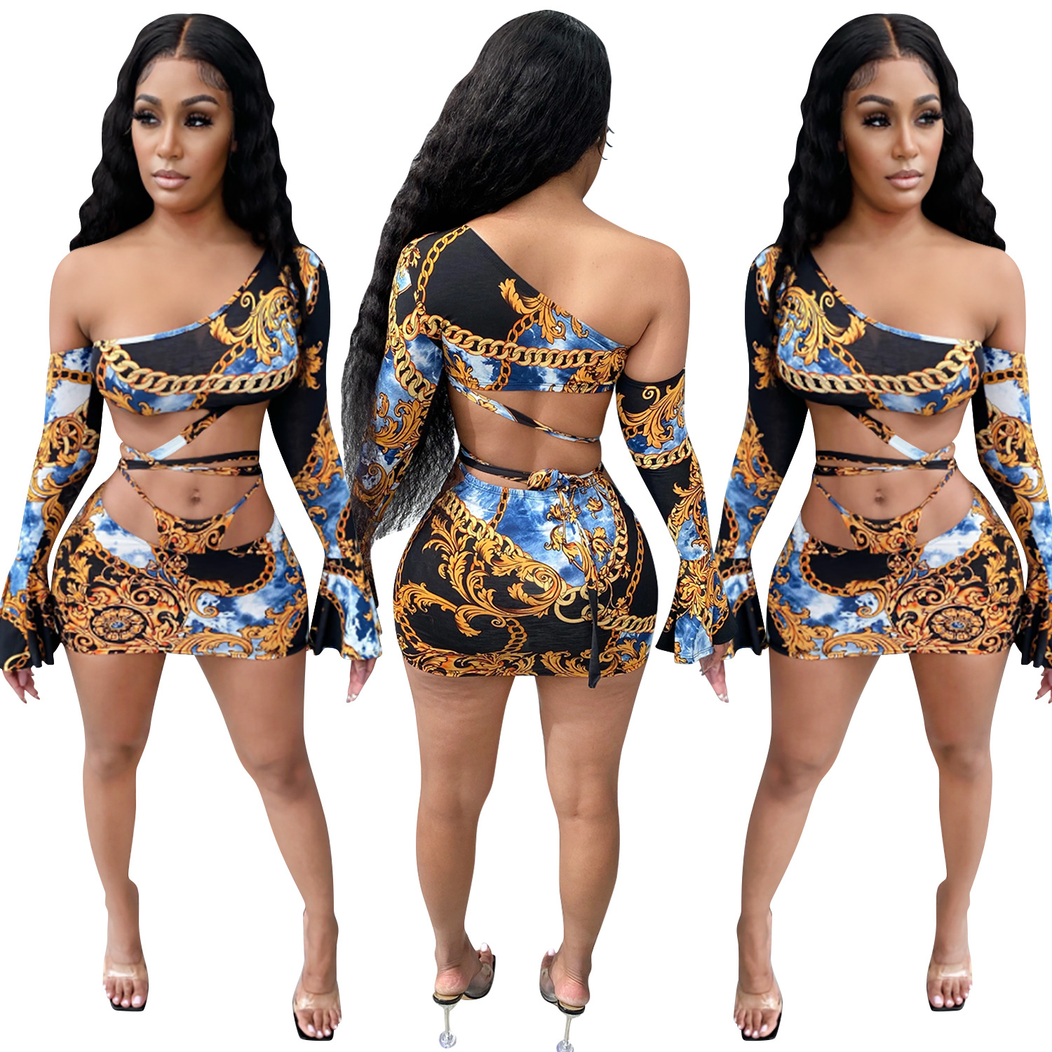 Title 25, Womens Strapping Retro Printed Mini Skirt. Get...