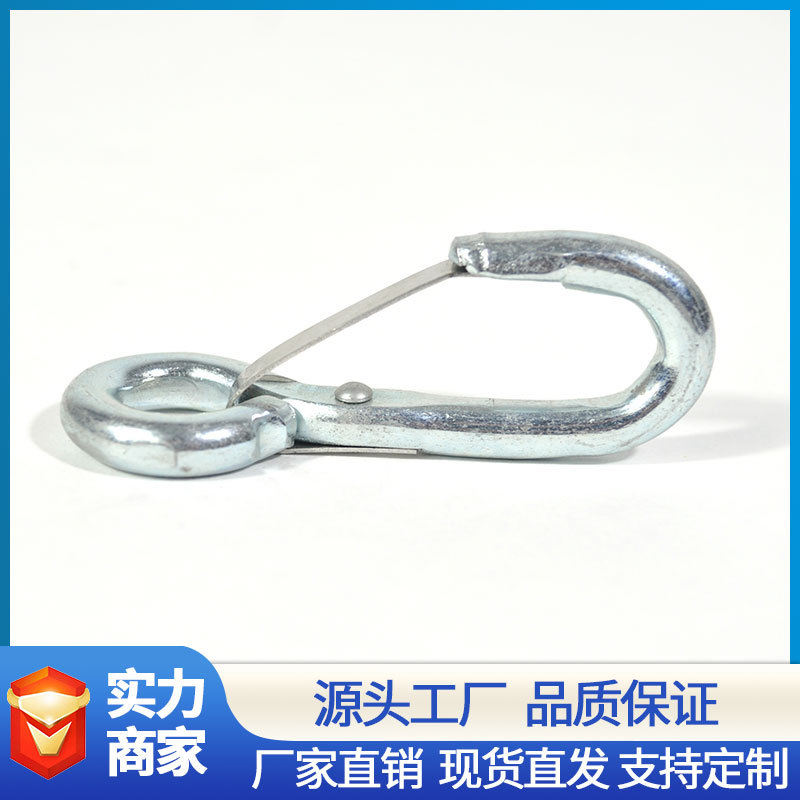 弹簧钩 固定钩 拉力绳扣弹簧钩 索具五金弹簧钩 固定金属弹簧钩