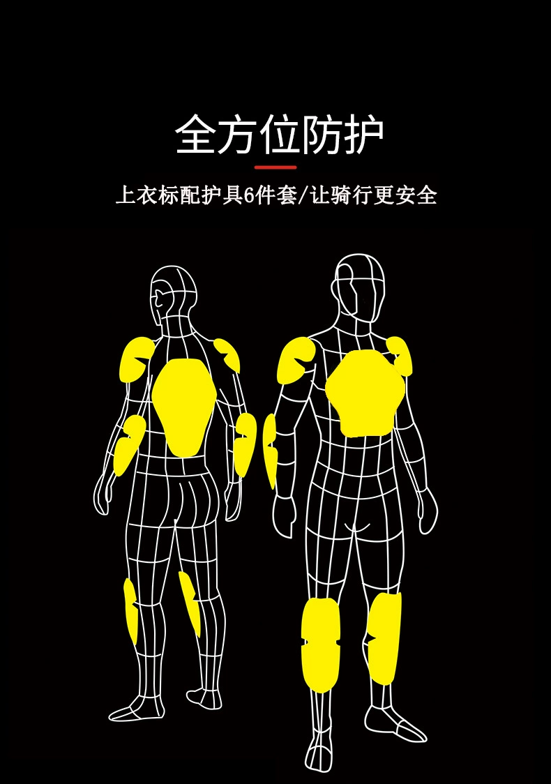 Zomer ademende motorracejas met anti-val beschermende kleding - Monster Energy Design [motorjas, racepak]