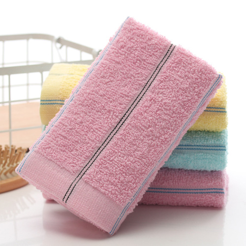 Wholesale 6070g rainbow striped floor stall goods thickened soft absorbent face towel household cotton towel gifts and gifts