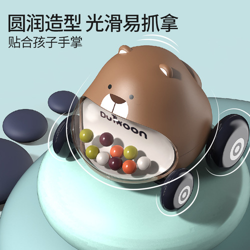 Cross-border baby cartoon toy car set children's inertial car boy girl animal car baby pull-back car