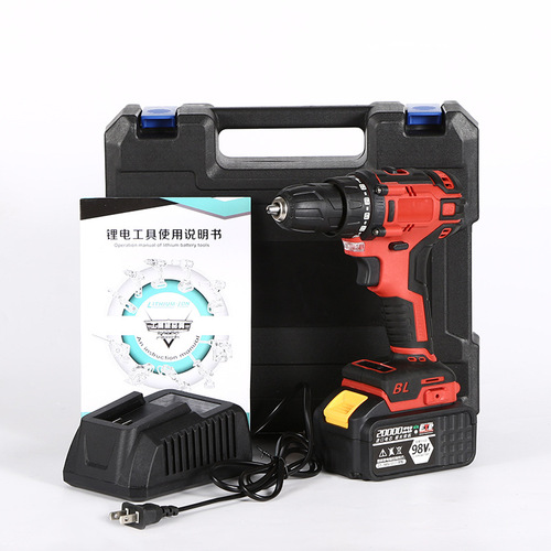 Manufacturer supplies brushless lithium electric hand drill rechargeable lithium electric drill high power household electric screwdriver wholesale