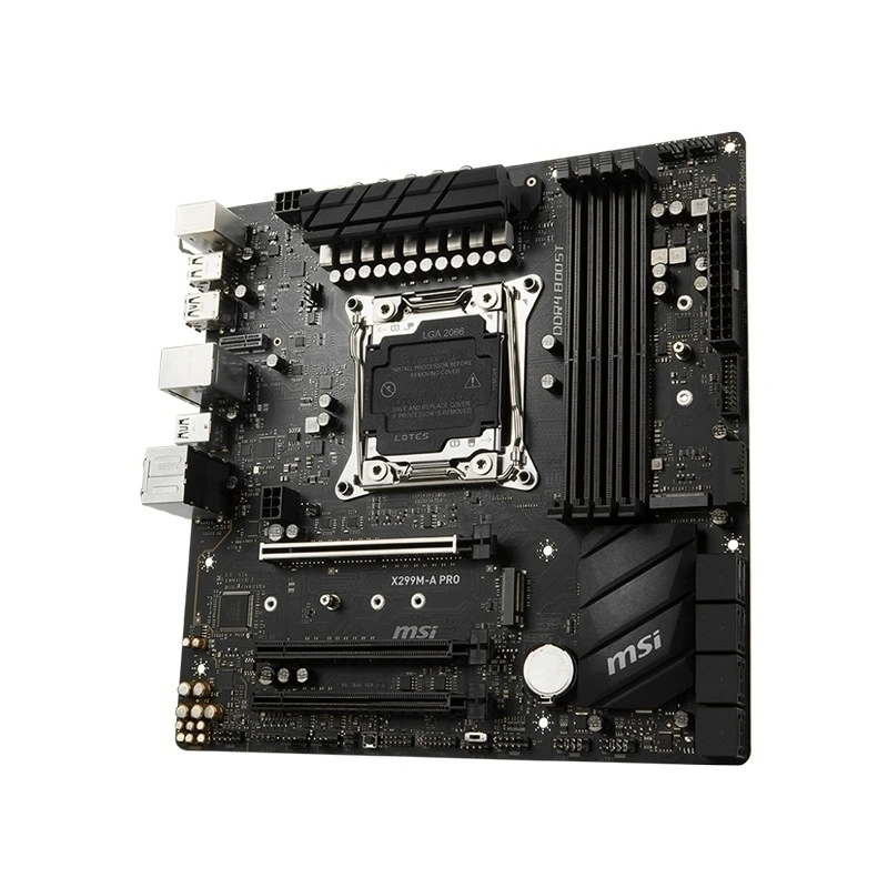 Материнская плата Micro-Star X299M A Pro Gaming, поддержка процессоров серии Core 10-го поколения, сокет 2066