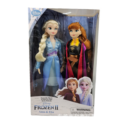 冰雪奇緣2新款愛莎安娜公主套盒玩偶娃娃FROZEN手辦兒童玩具 尾單