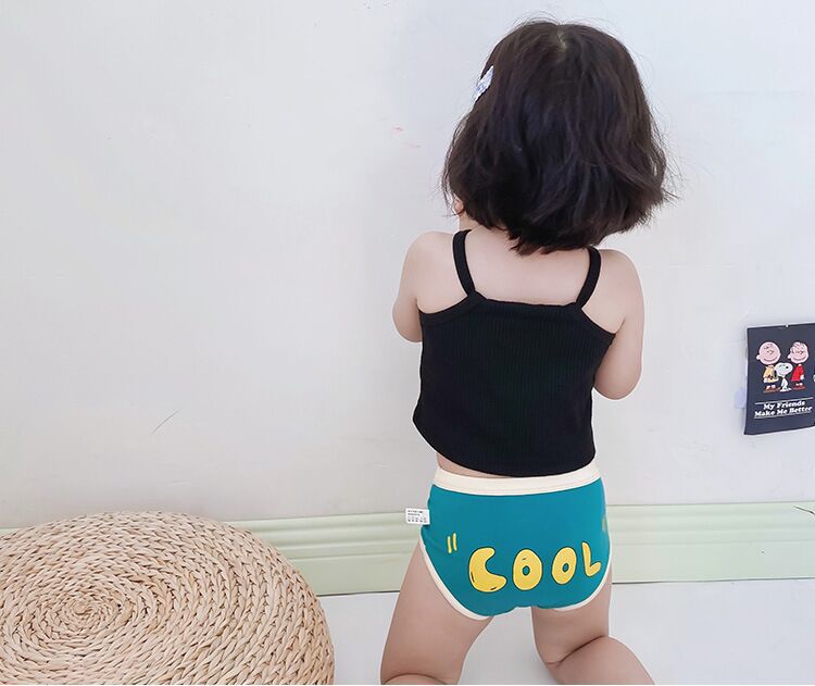 Sous-vêtements Pour Enfants Lettres De Sport Bébé Triangle Coton Shorts Pour Enfants En Gros display picture 10