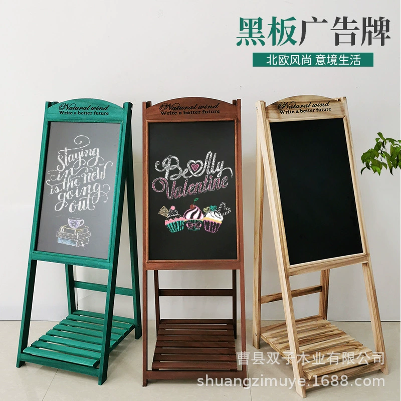 Фабрика прямой оригинальный деревянный вертикальный Доска магазин висит рекламы плакат дисплей меню реклама доска