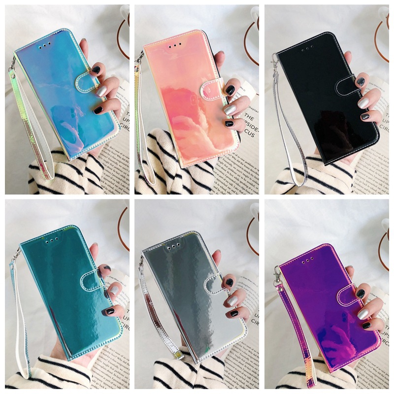 Adecuado para iPhone 15 Apple 14 imitación espejo teléfono cuero Samsung S23 funda protectora brillante, Google_voghion.com