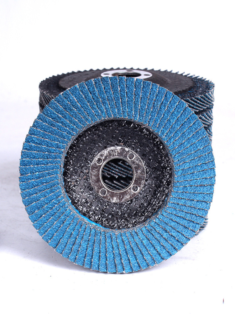 百叶片加厚百叶轮100角磨机角磨片砂布轮不锈钢砂轮片125打磨片