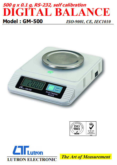 lutron台湾总代理路昌 GM-500 数字秤