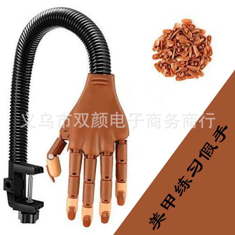 Nail enhancement Practice Prosthetic hand Bend activity joint Prosthetic hand Model unmarked Men's Nail enhancement Prosthetic hand A piece of