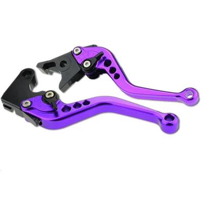 Dropshipping Motorcycle Modification Accessories Brake Lever (147 Horns) (Motorcycle Safety Supplies) - short-147-purple-black-dot