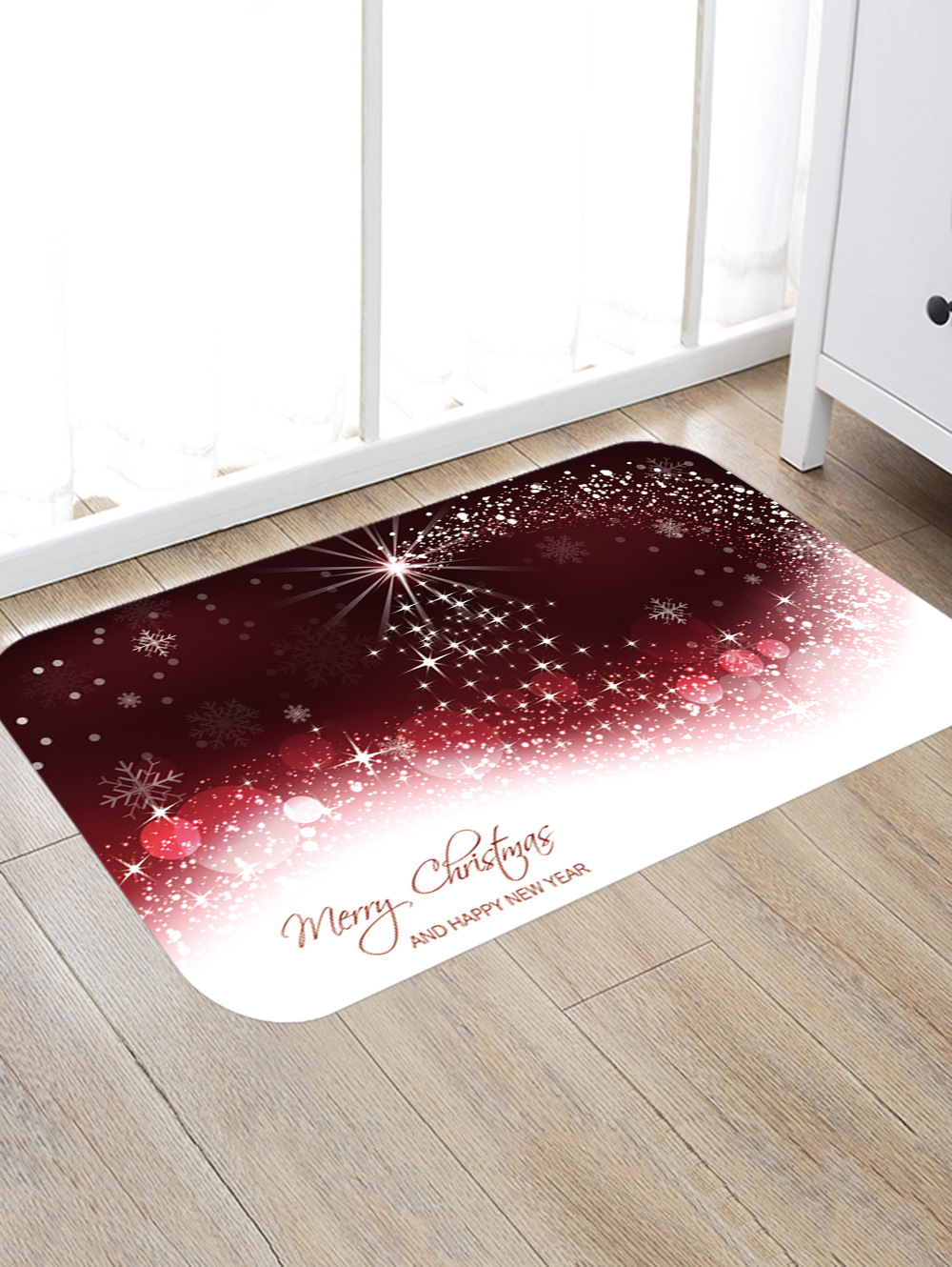 新款圣诞地垫门垫厨房卫生间吸水脚垫浴室进门垫子卧室门口地毯