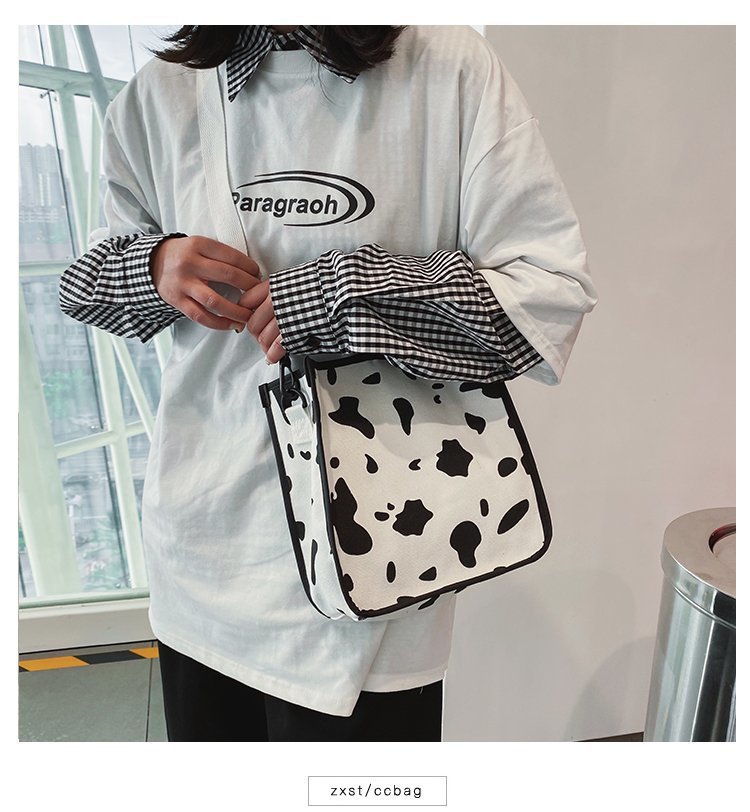 Fashion Students Creative Funny Personalized Cow Print Small Bag  Wholesale Nihaojewelry display picture 22