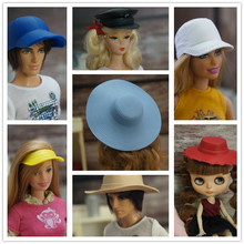芭芘巴比娃娃帽子配饰 配件怪高娃娃娃帽子肯太阳帽棒球帽