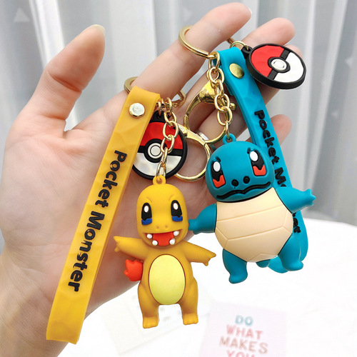 Manufacturer Pokémon Pikachu keychain cartoon cute doll car keychain bag pendant small gift