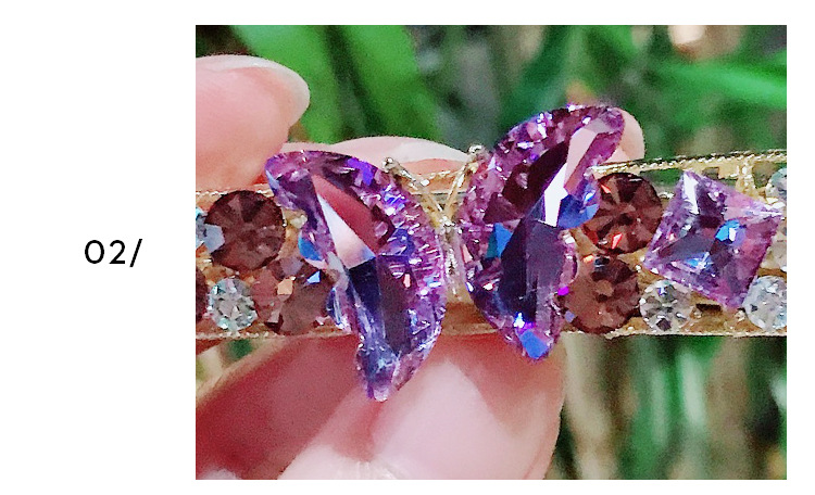 Moda Mariposa Aleación Enchapado Diamantes De Imitación Pinza Para El Cabello 1 Pieza display picture 43