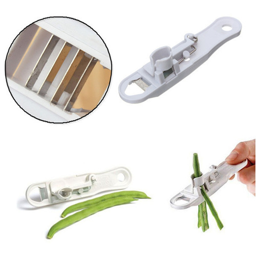 Home Kitchen String Beans Slicer Green Beans Convenient Strips Cutter Multi-functional Edamame Cutting Tool Green Bean Hair Cutter Gadget
