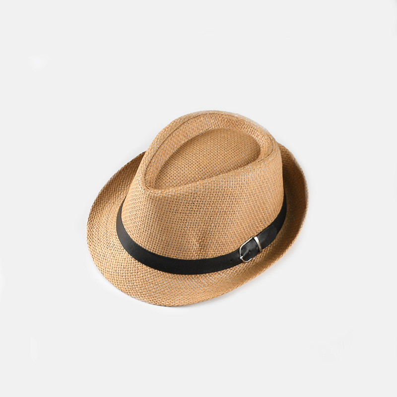Children Unisex Fashion Solid Color Patchwork Straw Hat display picture 13