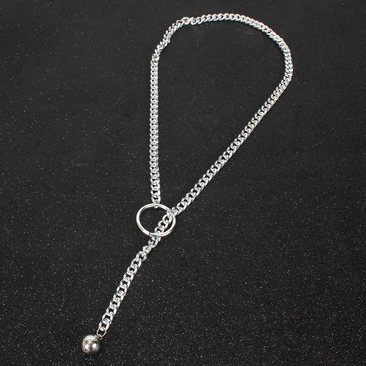 Fashion New Necklace Metal Chain Circle Necklace Strap Pendant  Necklace Nihaojewelry Wholesale display picture 5