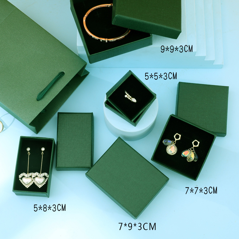 Solid Color Pattern 1 Piece Simple Style Solid Color Paper Jewelry Boxes