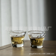 加厚玻璃茶杯品茗杯随形主人杯单杯茶盏手工制作功夫茶具