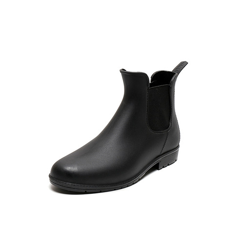 Cross-border fashion Chelsea short boots women's elastic rain boots Martin boots anti-slip water boots rain boots adult clogs 
