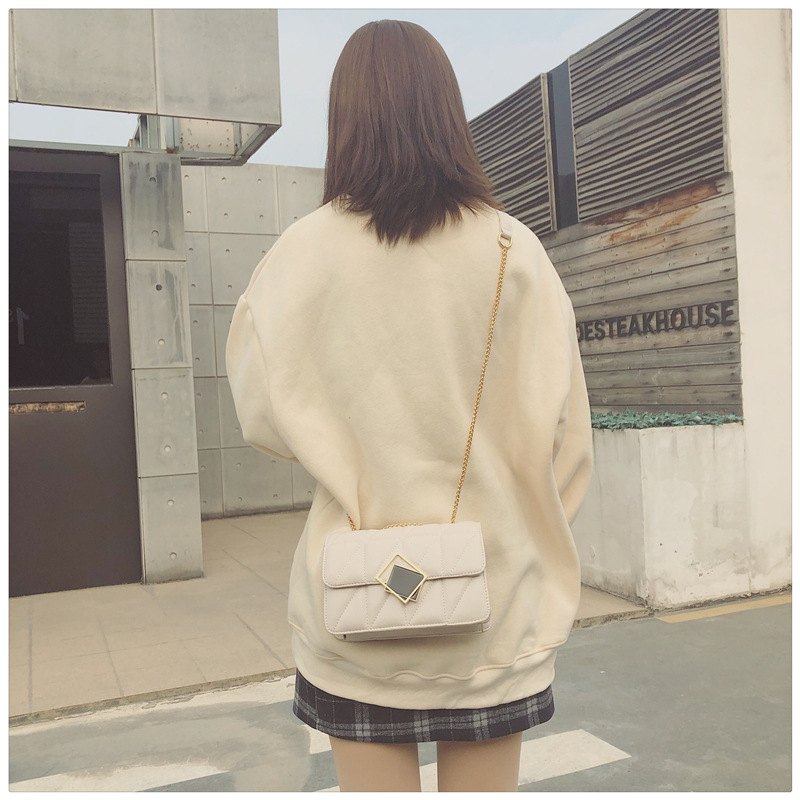 Fashion Stone Pattern Shoulder Messenger Small Square Bag display picture 7