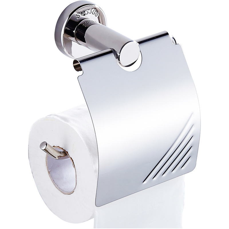 304ステンレスティッシュホルダートイレティッシュホルダーシンプルロールペーパーボックストイレットペーパーホルダー|undefined