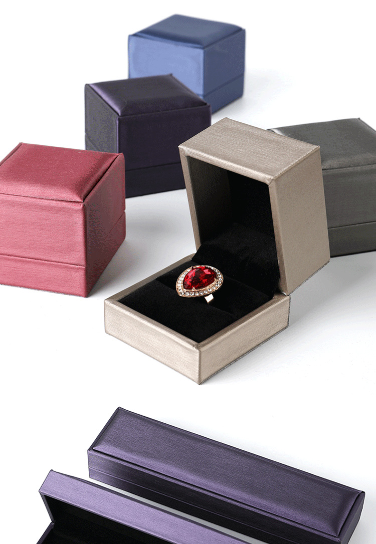 1 Piece Pu Leather Simple Style Daily Date Solid Color Jewelry Boxes display picture 2