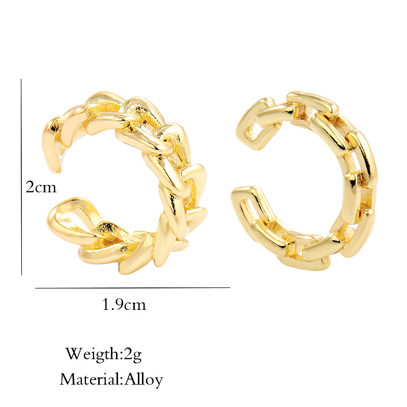 Wholesale Alloy Hollow Geometric Ear Bone Clip Nihaojewelry display picture 6