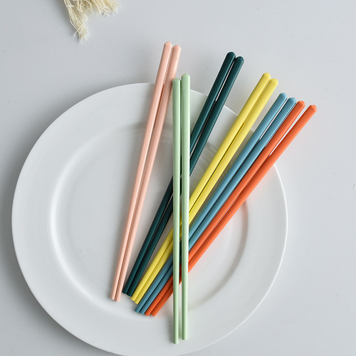 New Ceramic Chopsticks Tiffany & Co. Cool Color LC Hermès Non-Fading Non-Molding Gift Box Set