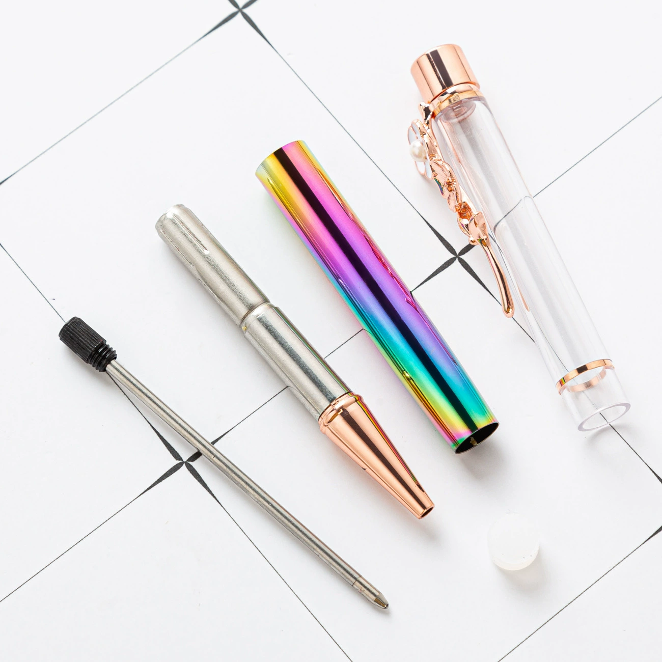 Creative metal ballpoint pen, handmade, four-leaf clover, creative gift