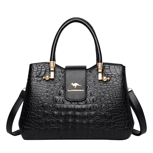 Bags 2020 new style crocodile pattern high-end women's mother's handbag women's shoulder crossbody bag European and American one-piece drop shipping