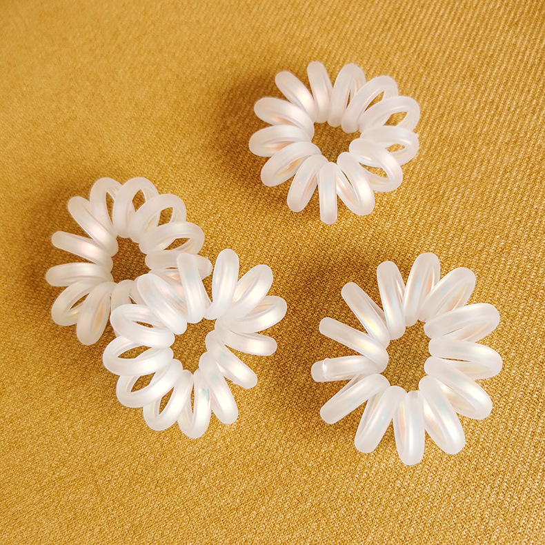 Korean Simple  Phone Line Seamless Disc Hair Scrunchies Wholesale Nihaojewelry display picture 4