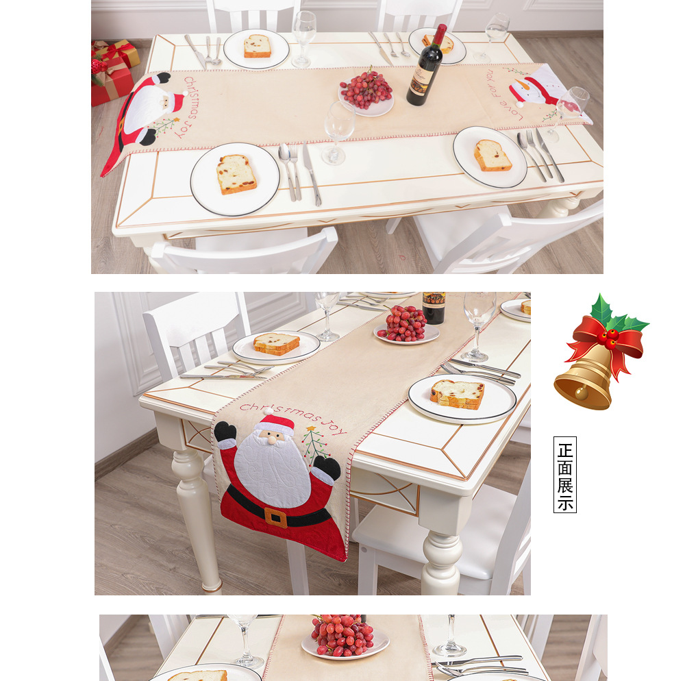 Christmas Christmas Santa Claus Letter Cloth Party Tablecloth 1 Piece display picture 1