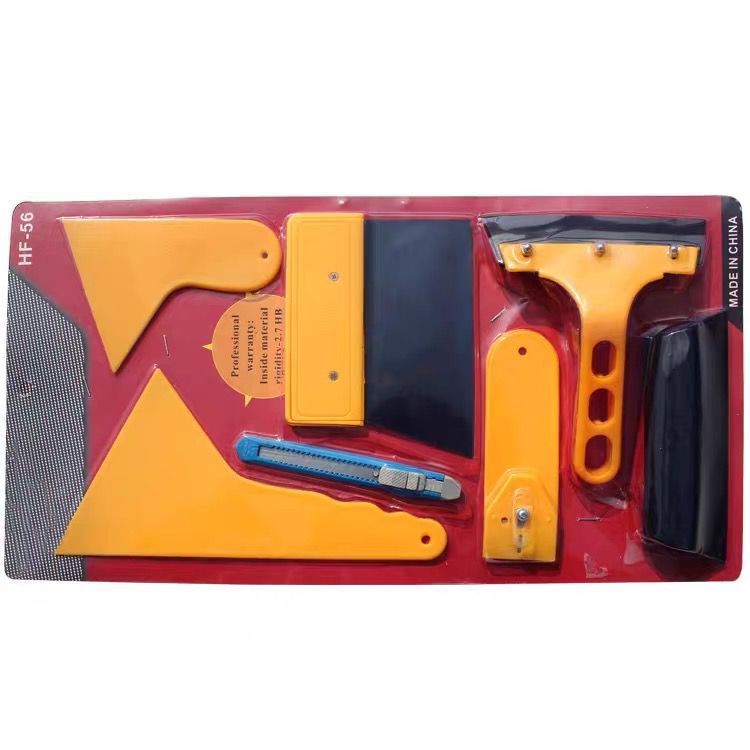 Raspador de película de coche conjunto de 7 piezas película de coche herramienta raspador de película conjunto de 7 piezas Paquete de tarjeta de succión 12-3B \ 923 image 3