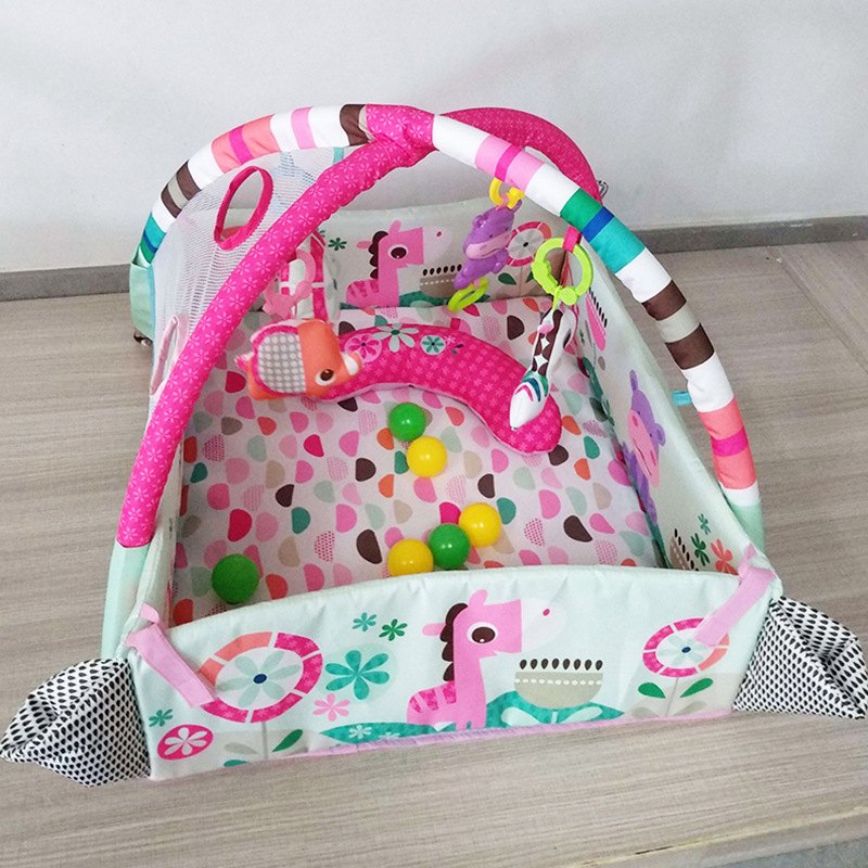 Función de bebé transfronterizo Nueva estera del juego PISCINA DE BOLAS de océano cinco en uno estera para dormir juego manta fitness rack