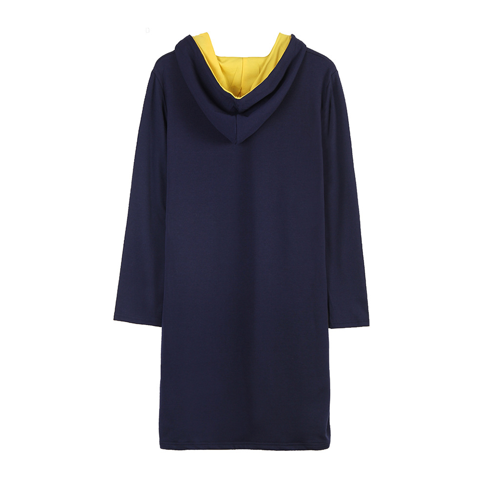 spring and autumn fashion casual hooded loose long-sleeved dress  NSJR17191