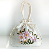 Hanfu, shoulder bag for mother and baby, Chinese style, with embroidery, for middle age